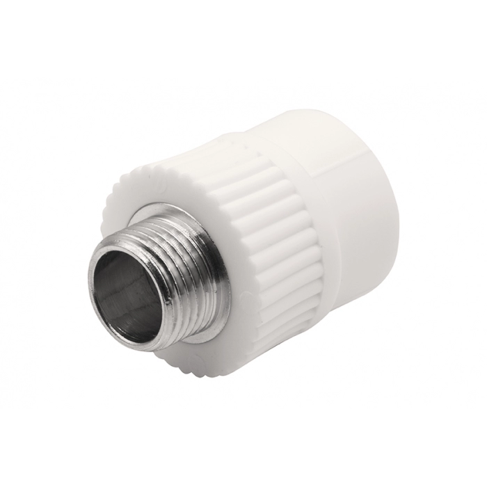 Муфта комбинированная наружная резьба 25х1/2\" EVER PLAST /белый